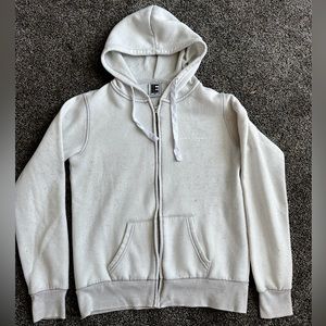 LA Womens zip up, size L, white/grey